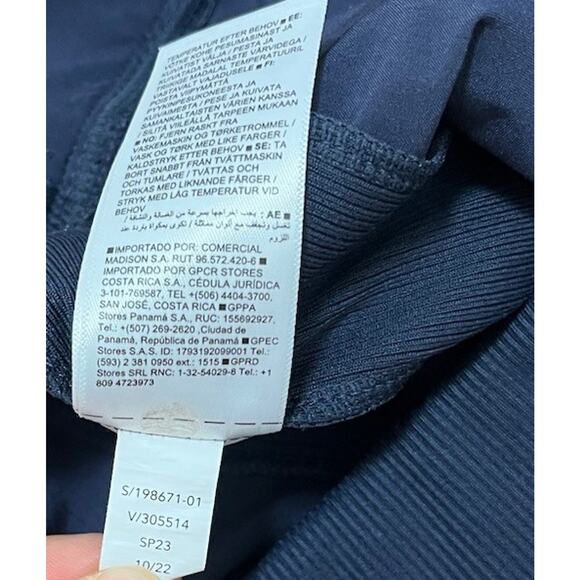 Athleta Womens Brooklyn Ankle Pants Size 12 Navy Pockets Gym Athleisure - Picture 8 of 8